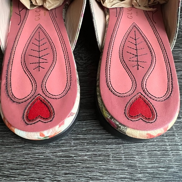 Gucci Princetown Bloom Floral Horsebit Slide Mules EU39 - Picture 8 of 12